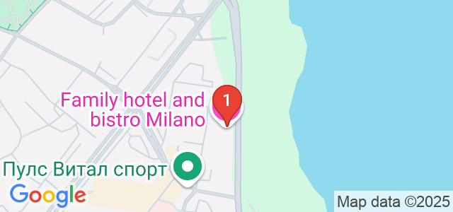 Family hotel and bistro Milano Карта
