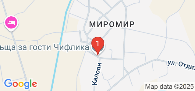 Къща за гости Чифлика Карта