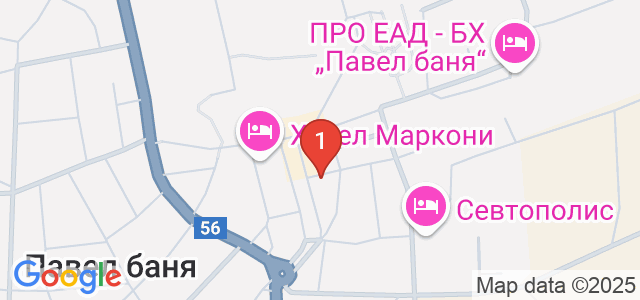 Хотел Централ Карта