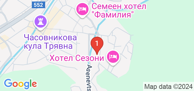 Хотел Уника Трявна Карта