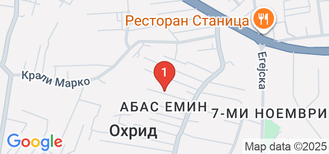 Охрид Карта