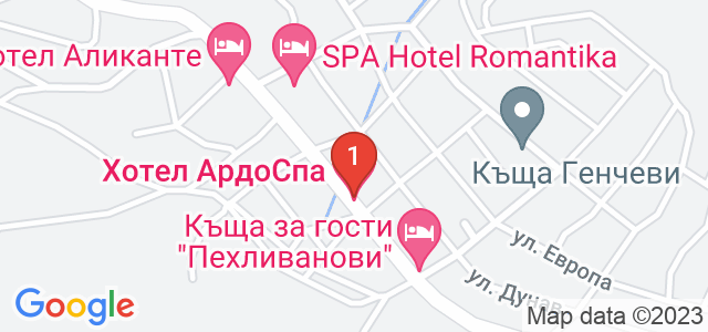 ArdoSpa Hotel Карта