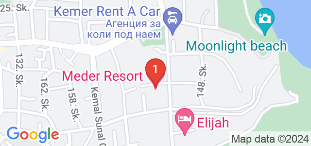 Meder Resort Hotel Карта