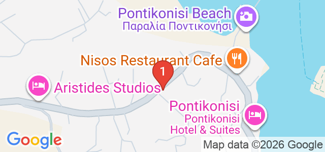 Anita Hotel Corfu Карта