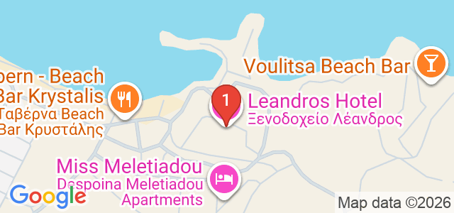 Leandros Hotel Карта