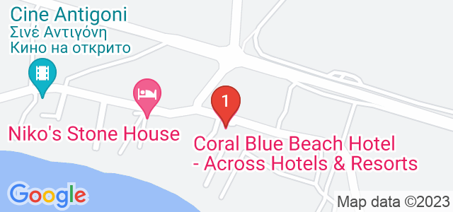Coral Blue Beach Hotel Карта