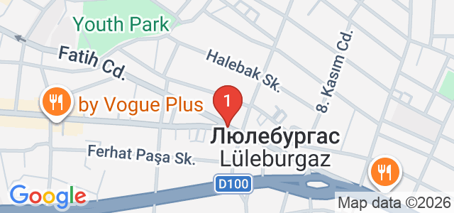 Люлебургас Карта