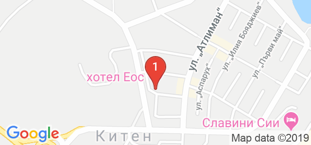 Хотел ЕОС Карта