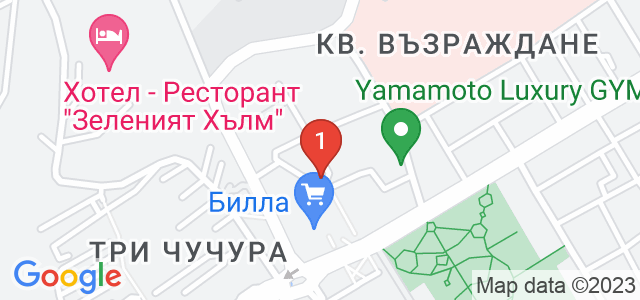 Рейки център ХАНИЕЛ Карта