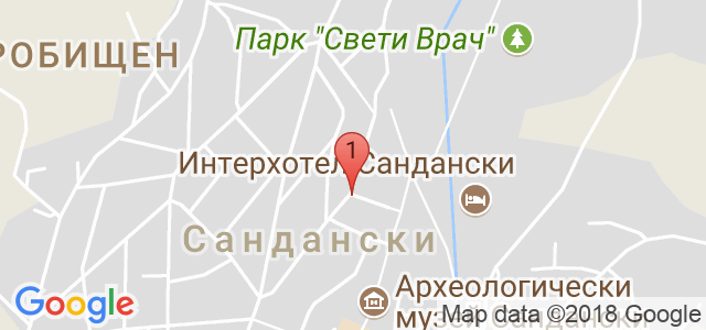 Алекс Спа*** Хотел гр. Сандански Карта