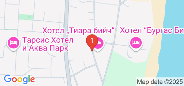 Хотел Тиара Бийч Карта