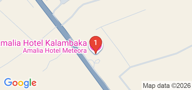 Amalia Hotel Meteora Карта