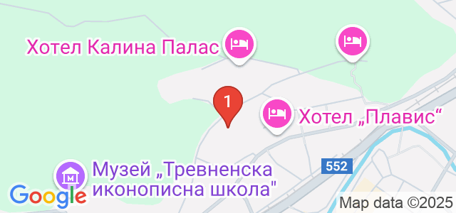 Хотел Бръшлян Карта