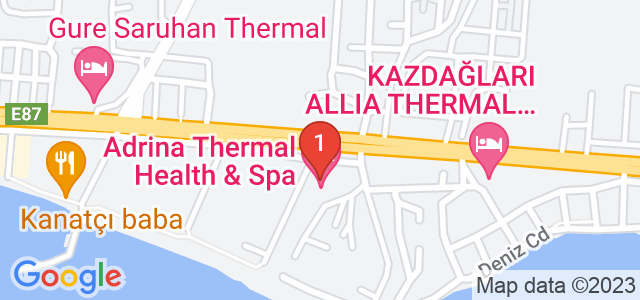 Adrina Termal Health & Spa Hotel Карта