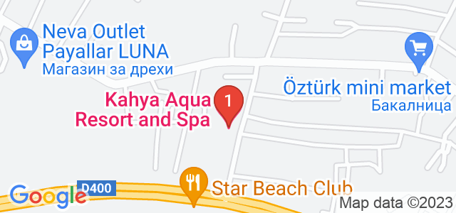 Kahya Resort Aqua & SPA Карта