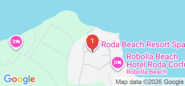 Roda Beach Resort Карта