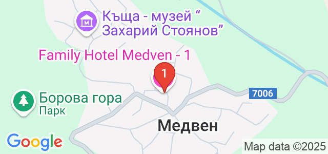 Семеен хотел Медвен Карта