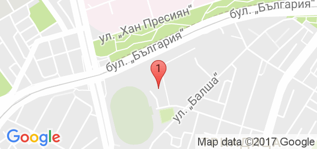 Тенис кортове Раковски Карта