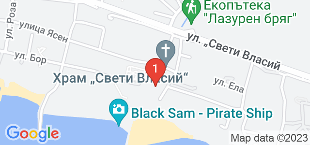 комплекс Олимп - Св. Влас Карта