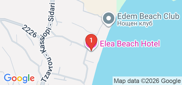 Elea Beach Dassia Карта