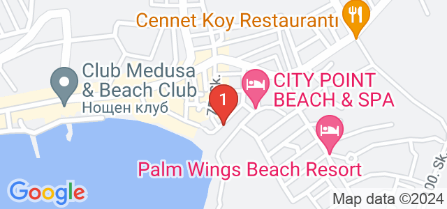 Tuntas Beach Hotel Карта