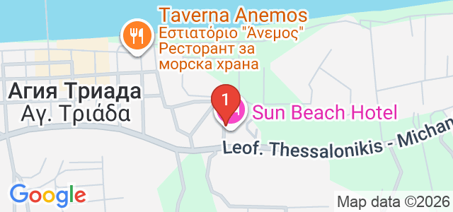 Sun Beach Agia Triada Карта