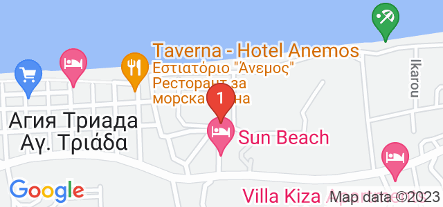 Hotel Sun Beach Карта