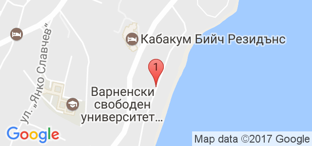 Ресторант Водолей-плаж Кабакум бийч Карта