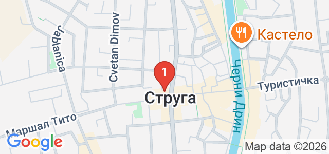 Струга Карта