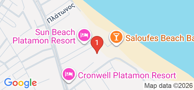 Cronwell Platamon Resort Карта