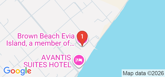 Brown Beach Evia Island Карта