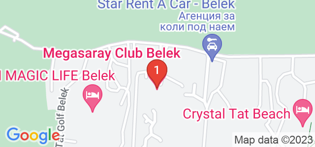 Megasaray Club Belek Карта