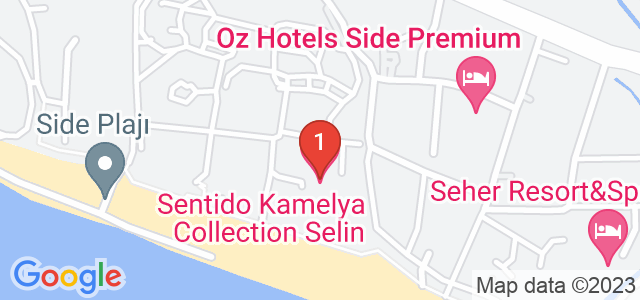 Sentido Kamelya Collection Selin Hotel Карта