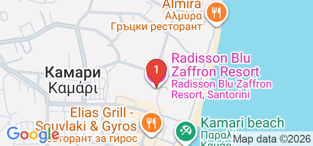Radisson Blu Zaffron Resort Карта