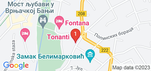 Hotel Tonanti Карта