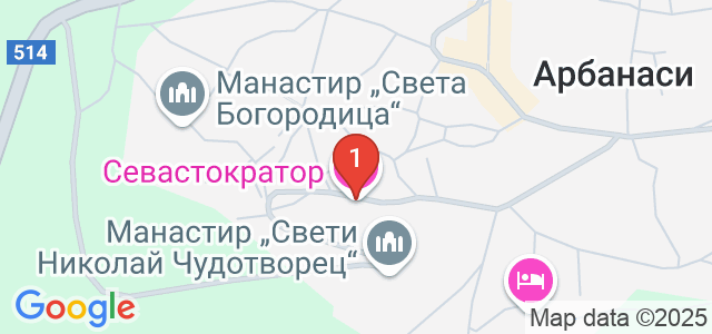 Парк хотел Севастократор Карта