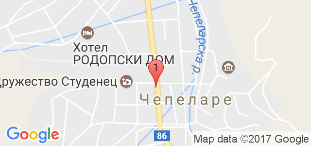 Хотел Турист - Чепеларе Карта