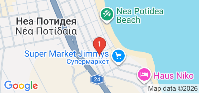 Golden Beach Nea Potidea Карта
