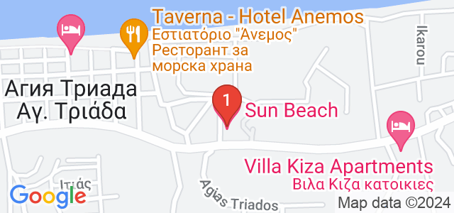 Sun Beach Hotel Карта