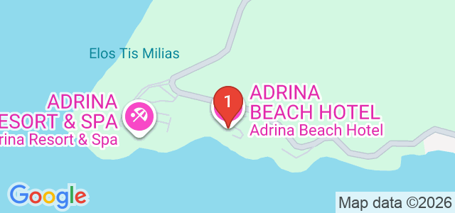 Adrina Beach Карта