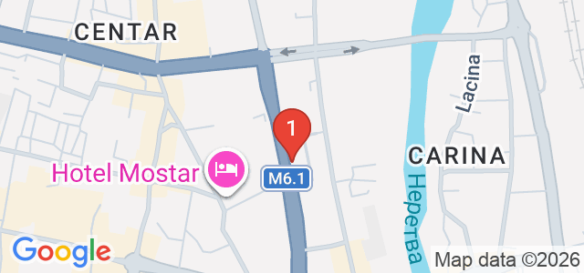 Мостар Карта