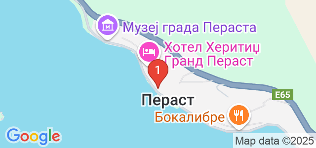 Пераст Карта