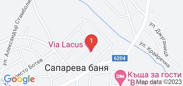 хотел Виа Лакус-Сапарева баня Карта