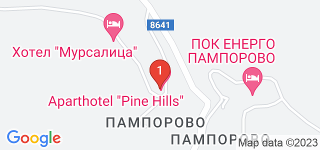Апархотел Pine Hills Пампорово Карта