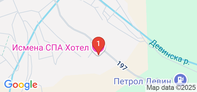 СПА Хотел Исмена Карта