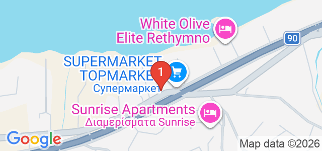 Krini Rethymno Beach Hotel Карта