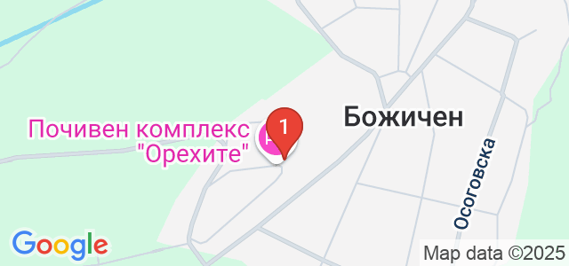 Почивен комплекс Орехите Карта