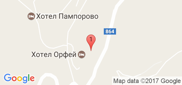 Комплекс Замъка Пампорово Карта