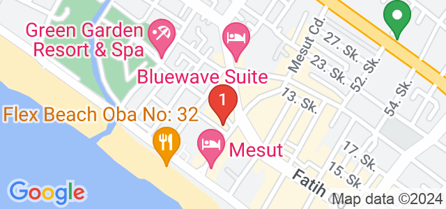 Oba Star Hotel Карта