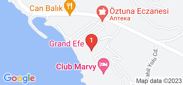 Hotel Grand Efe Карта
